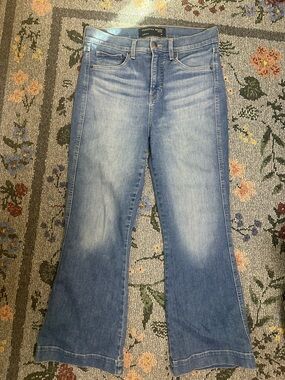 Veronica Beard Carson Ankle Flare High Rise in Tide Down Jeans Size 29